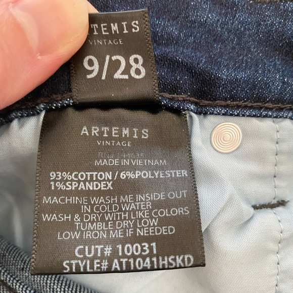 Artemis Vintage Chloe Crystal Embellished High Rise Skinny Jeans Women’s 28 NWOT - Picture 8 of 16